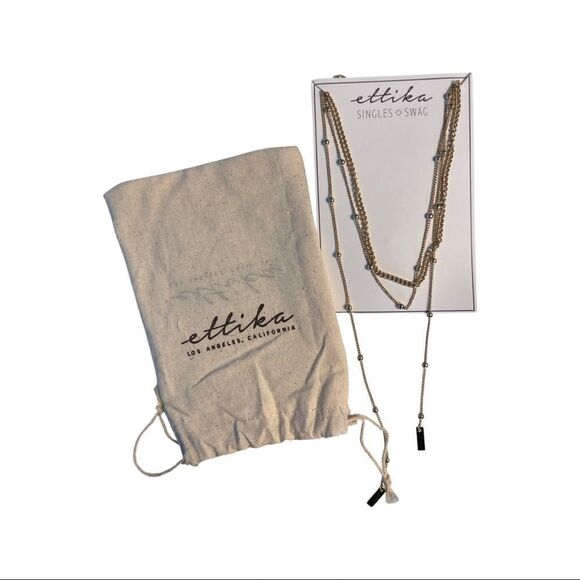 Ettika Gold Necklace NWT - Picture 1 of 5